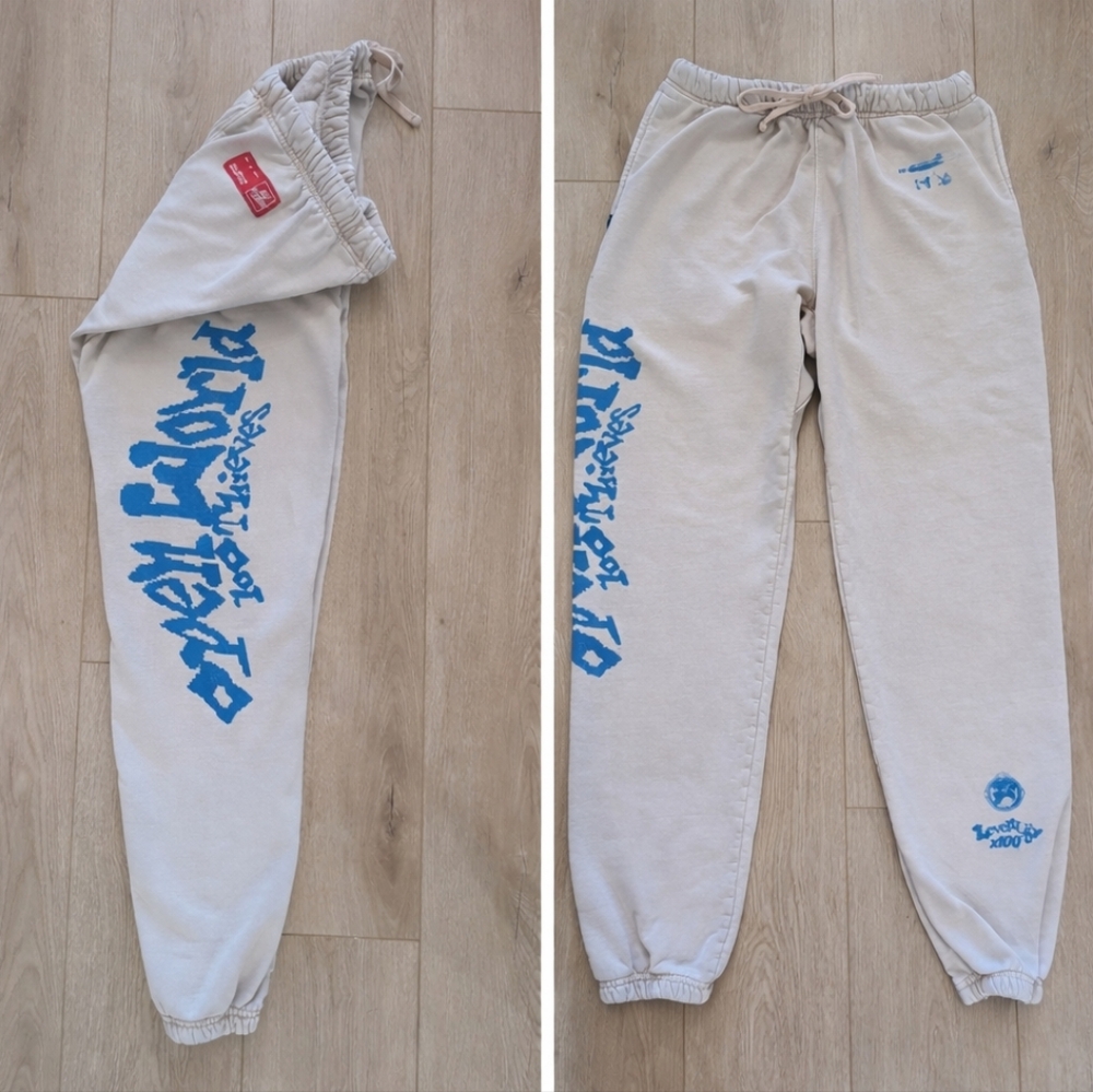 100 Thieves Sweatpants | Beige "Open World"